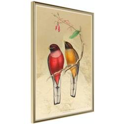 Arkiio Affisch Birds Twig [Poster] 20x30 Poster